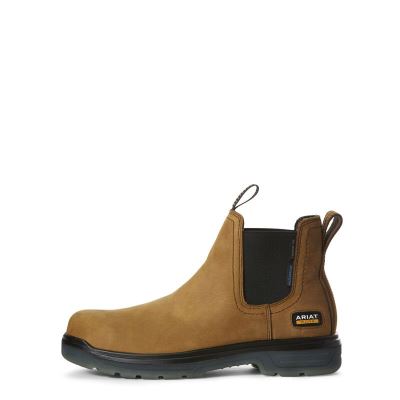 Ariat Work: Turbo Chelsea Waterproof Carbon Toe Zapatos de Seguridad Hombre - Marrones (ELCZT6201)